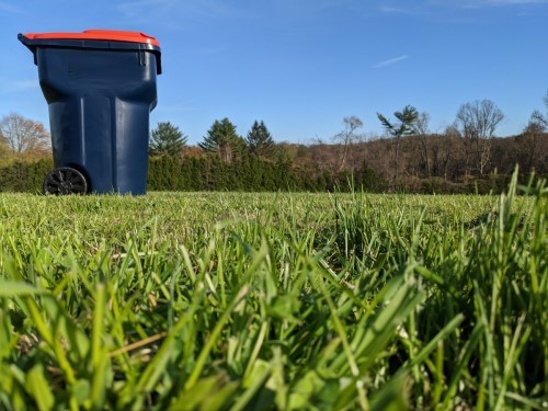 recycling trash can container